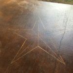 Stained Concrete Star