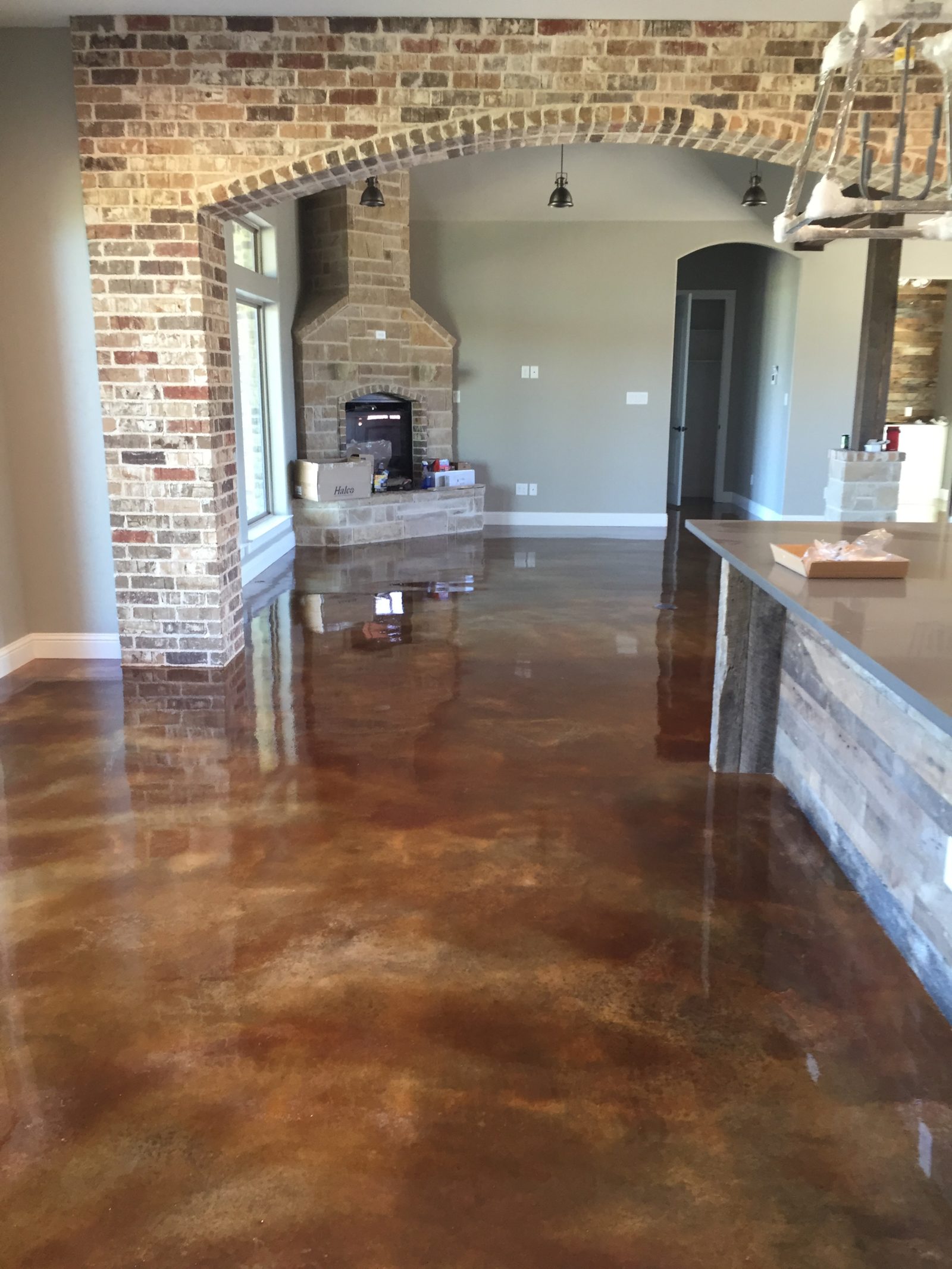 Acid Etch Stained Concrete